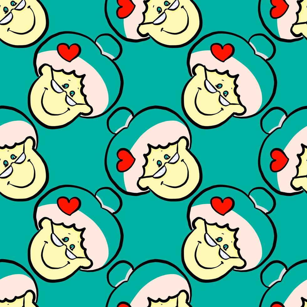 Grandma pattern , illustration, vector on white background