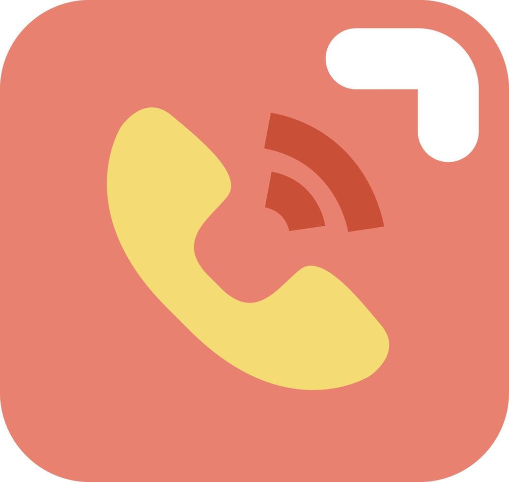 Delivery call, illustration, vector on a white background.