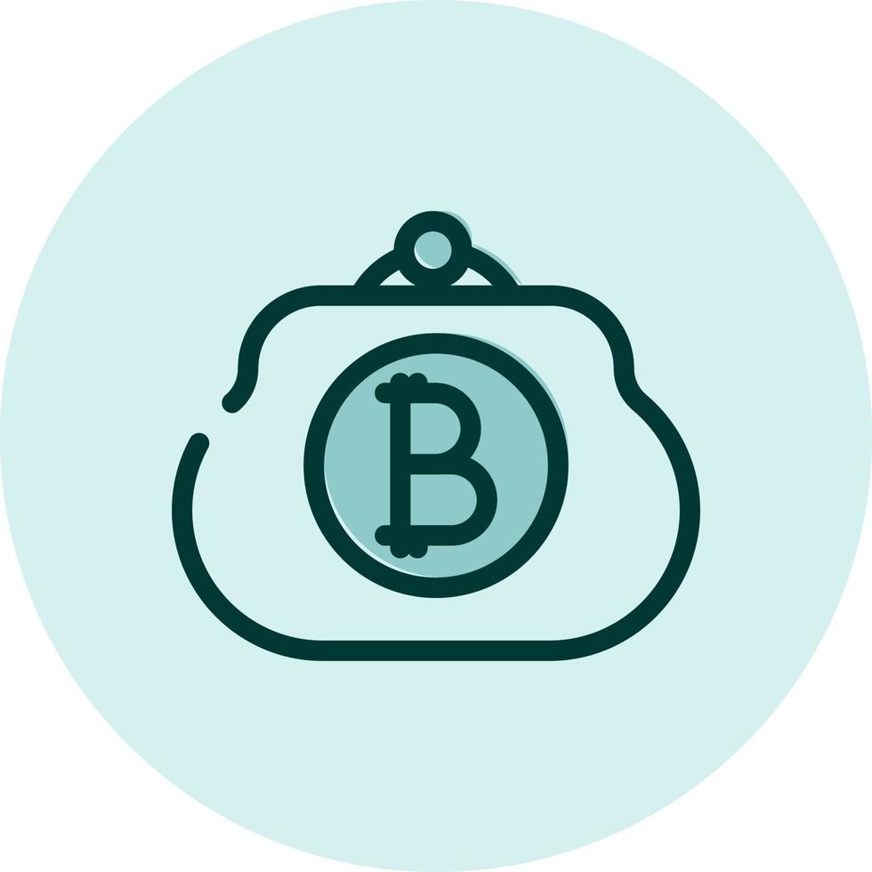 Cryptocurrency wallet, illustration, vector on a white background.