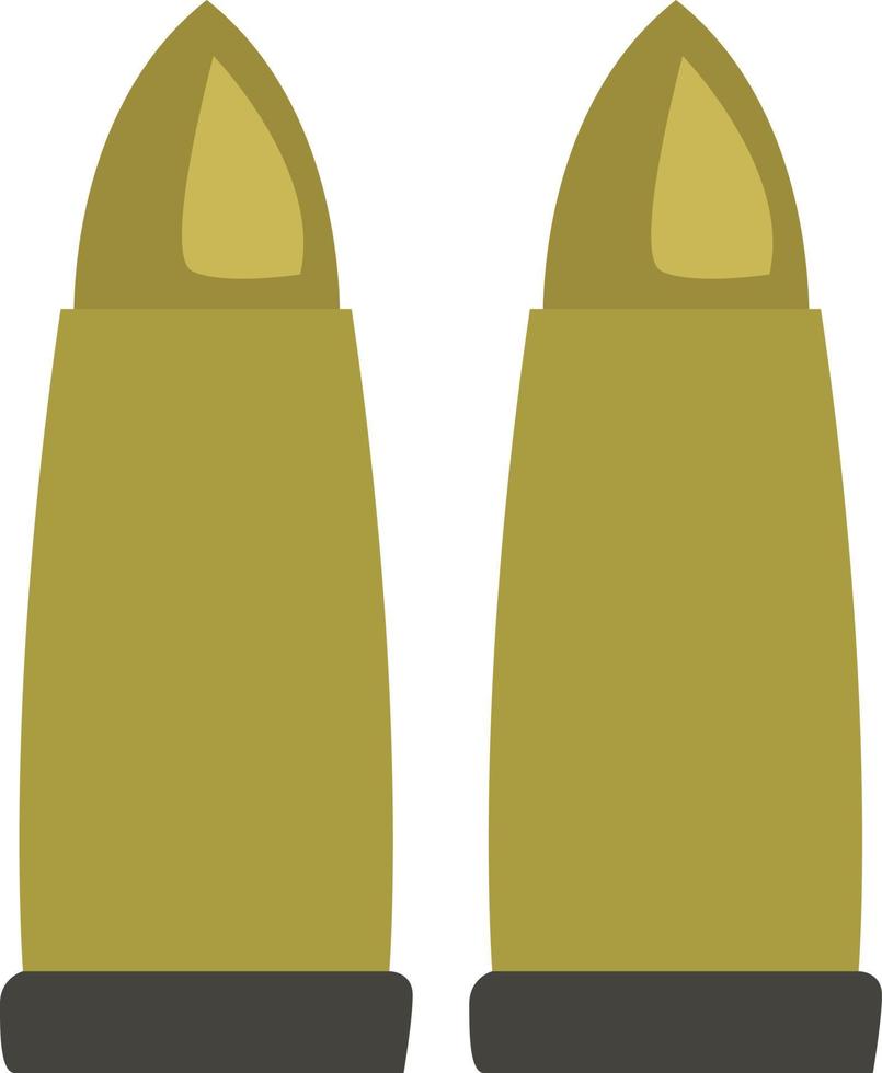 Yellow bullet, illustration, vector, on a white background. vector