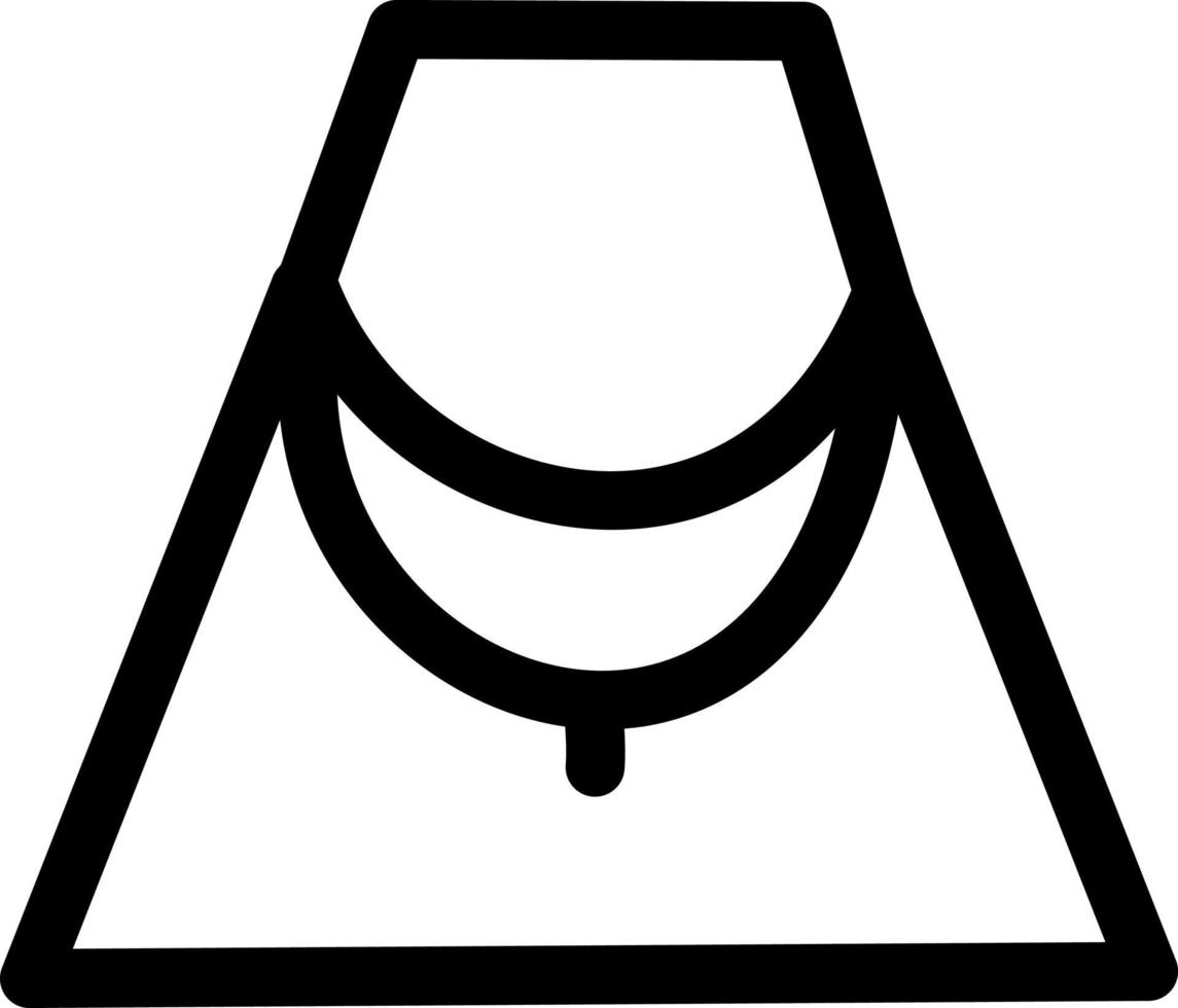 bolsa de vagabundo simple, ilustración de icono, vector sobre fondo blanco