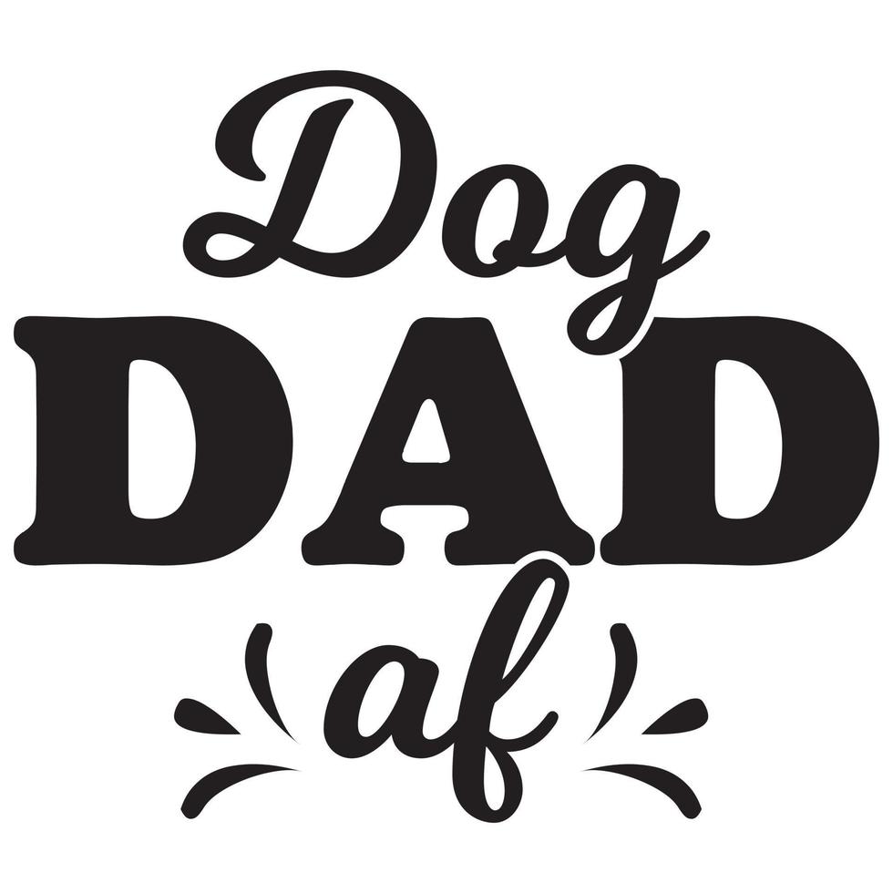 dog dad af vector