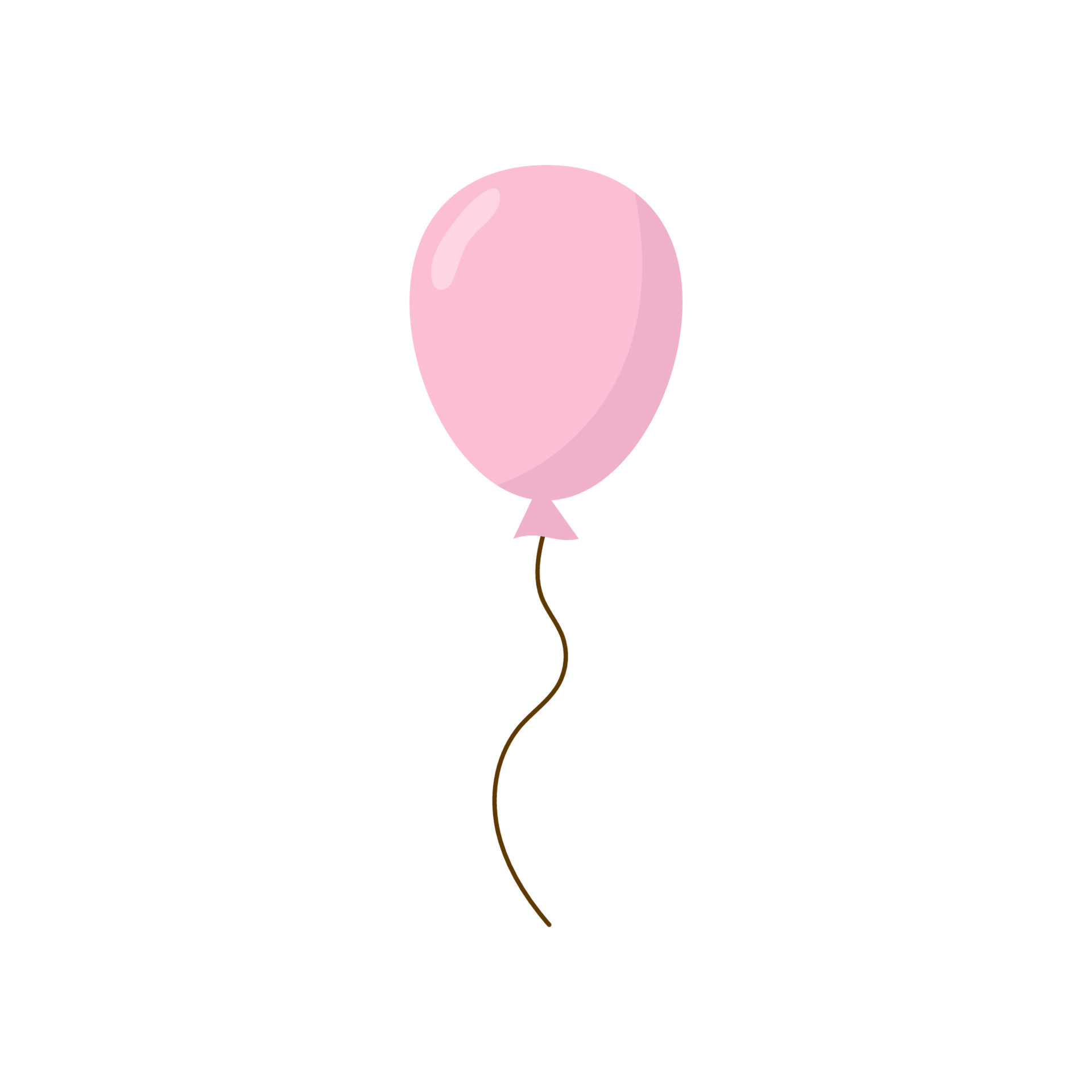 Conjunto De Globos De Helio Voladores De Color Rosa. Ilustración De Dibujos  Animados Aislados En Vectores Ilustración del Vector - Ilustración de  acontecimiento, corte: 270693715