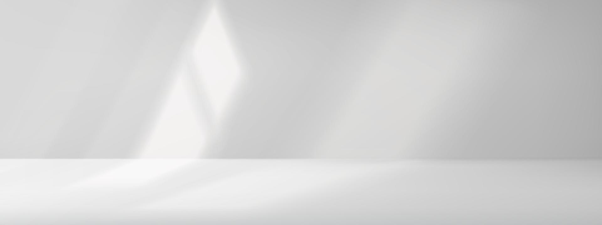Window shadow, light blind overlay effect on wall vector
