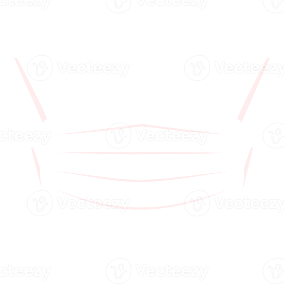 icône de ligne de masque médical png