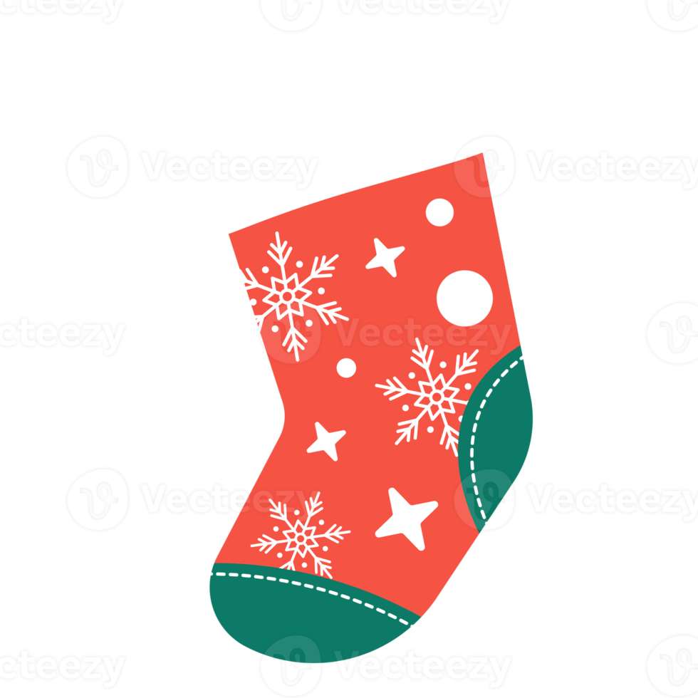 christmas sock illustration icon png