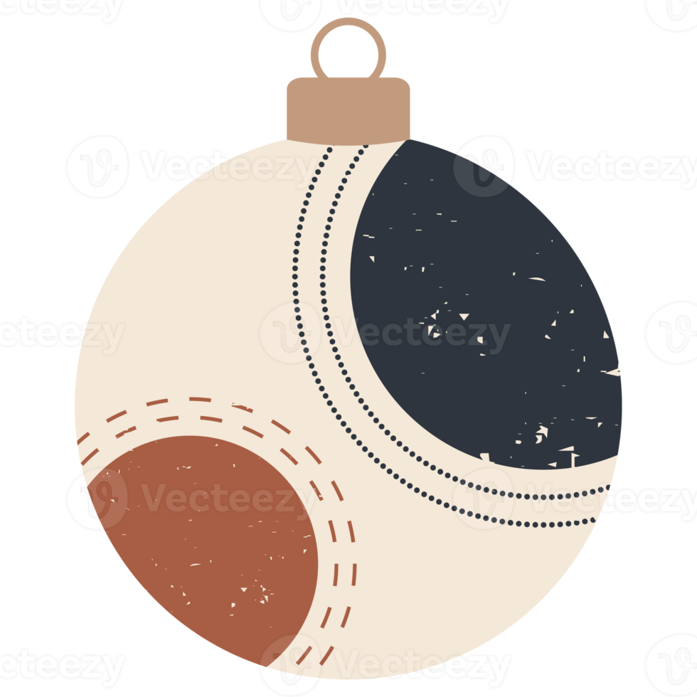 christmas bauble ball boho style png