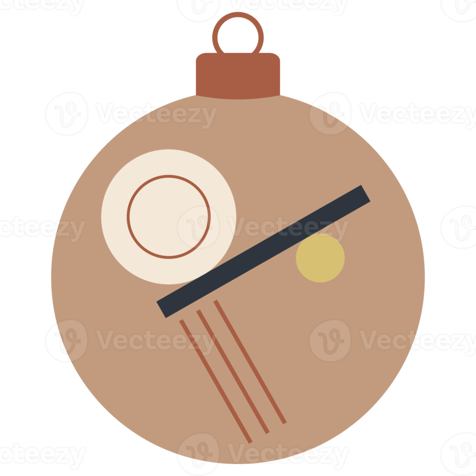 christmas bauble ball boho style png