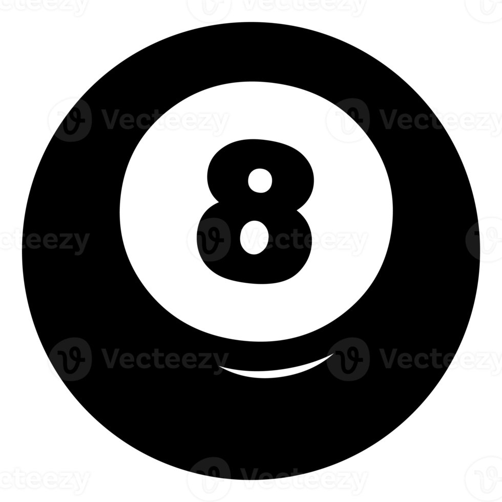 billiard eight ball icon png