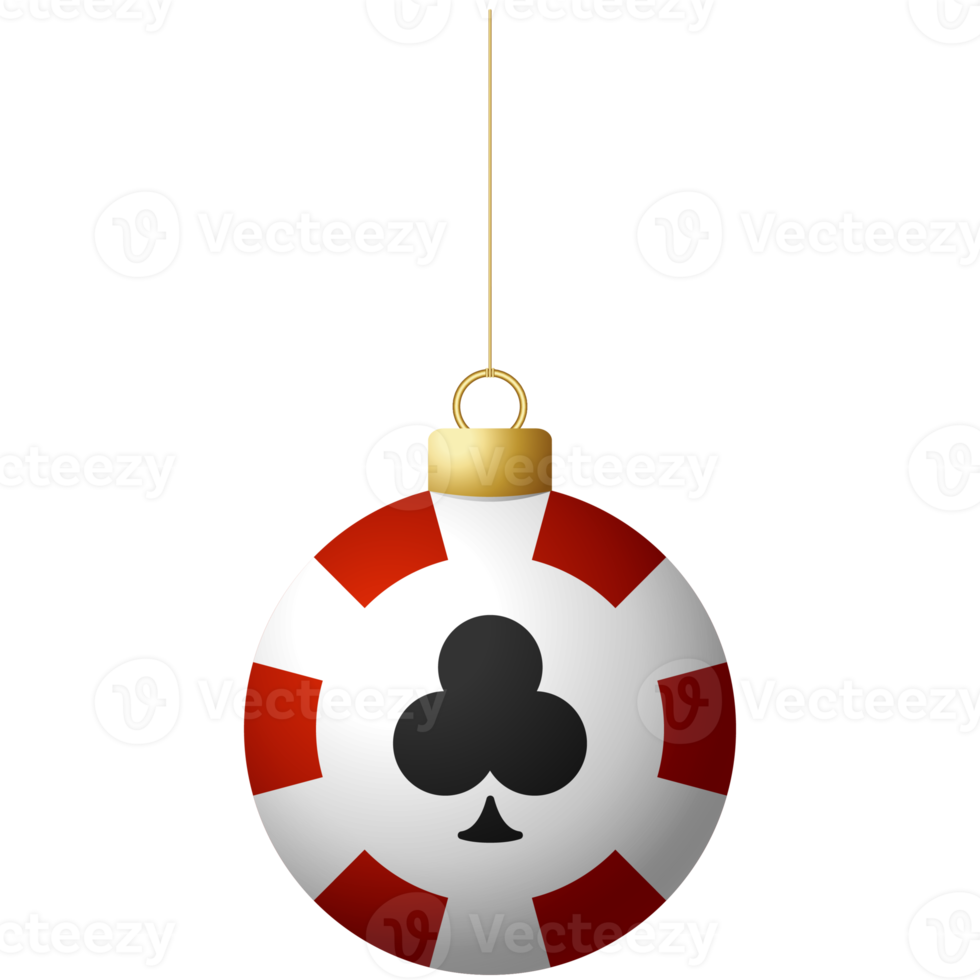 jeton de poker casino boule de noel png