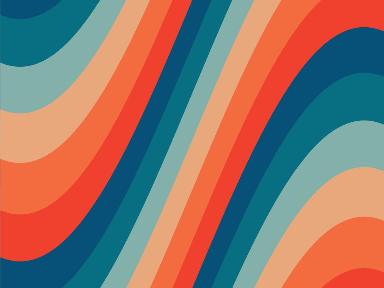 Psychedelic retro groove background vector