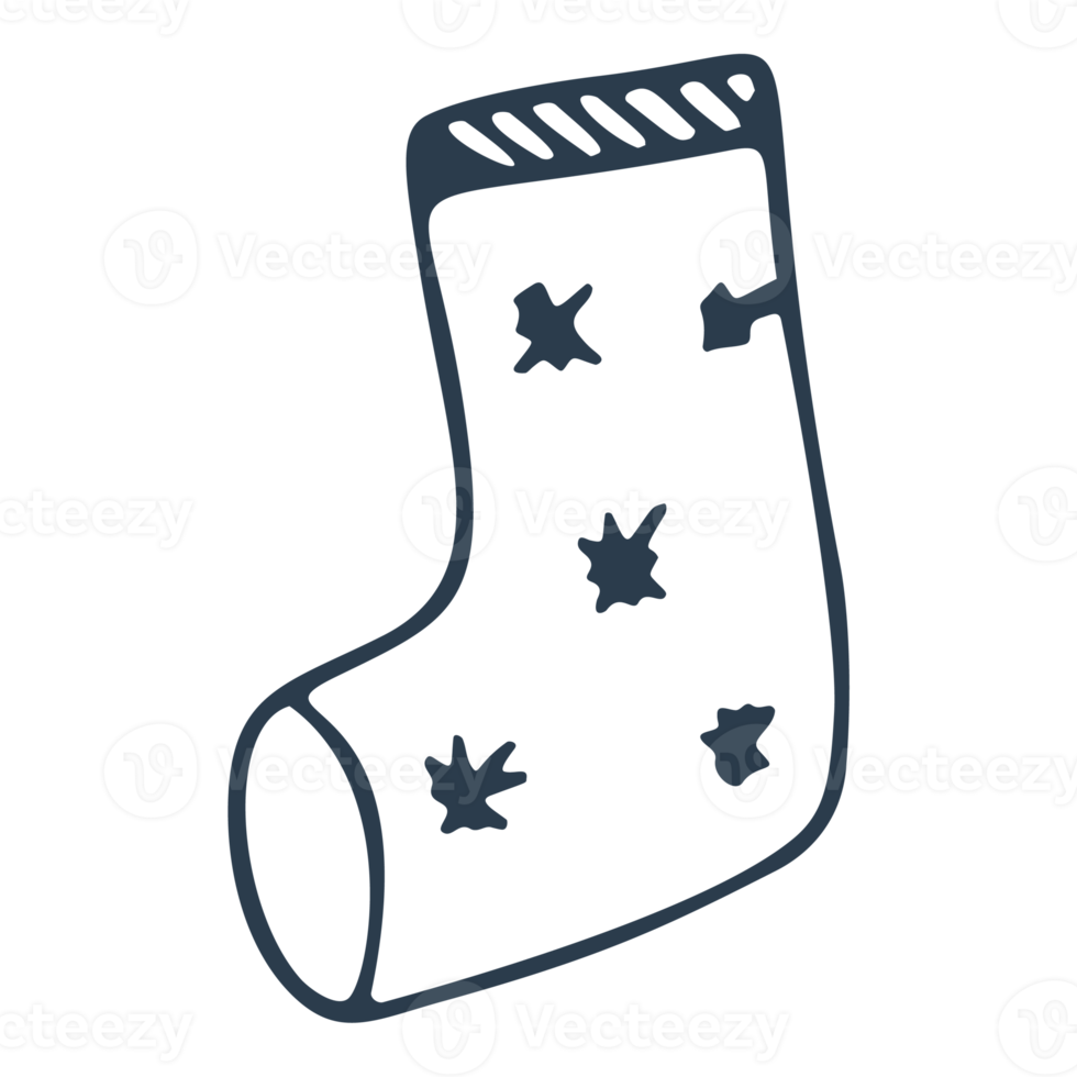 ícone de ilustração de meia de natal png