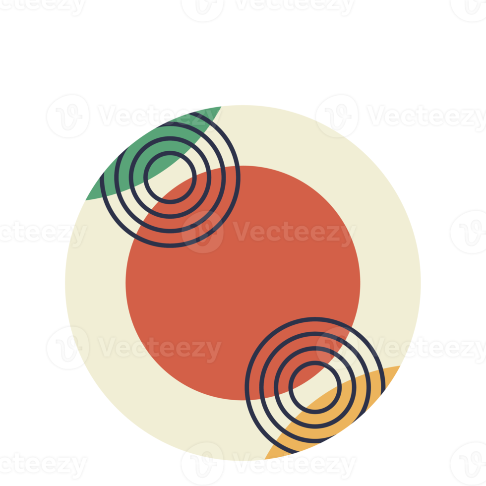 Boule de boule de Noël d'art moderne png