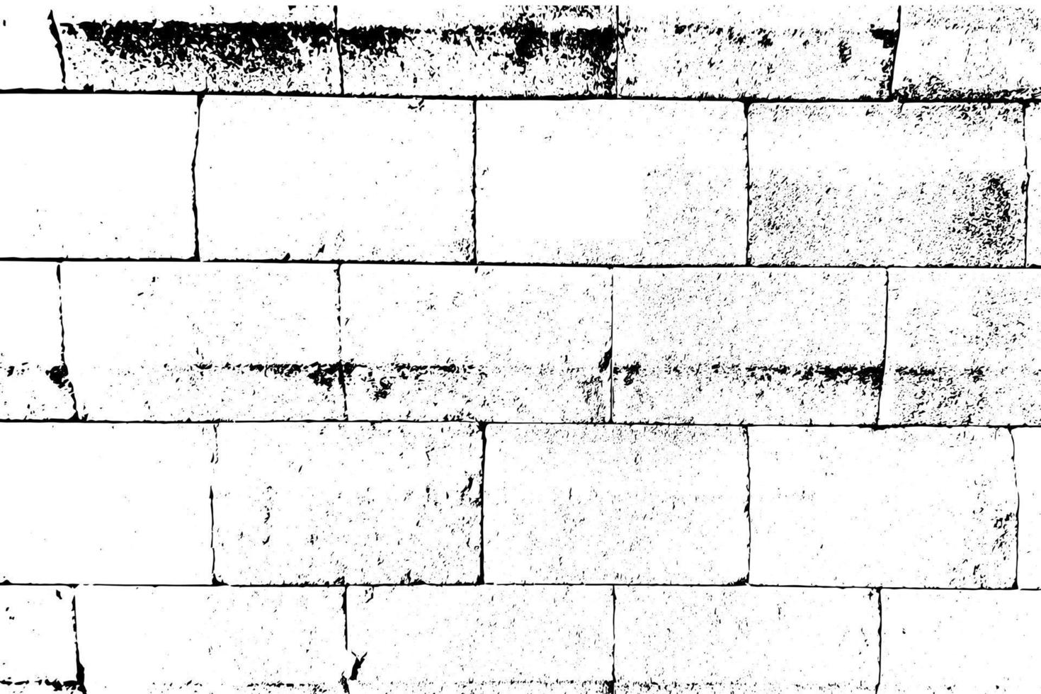 Vector grunge effect brick wall texture backgroun.