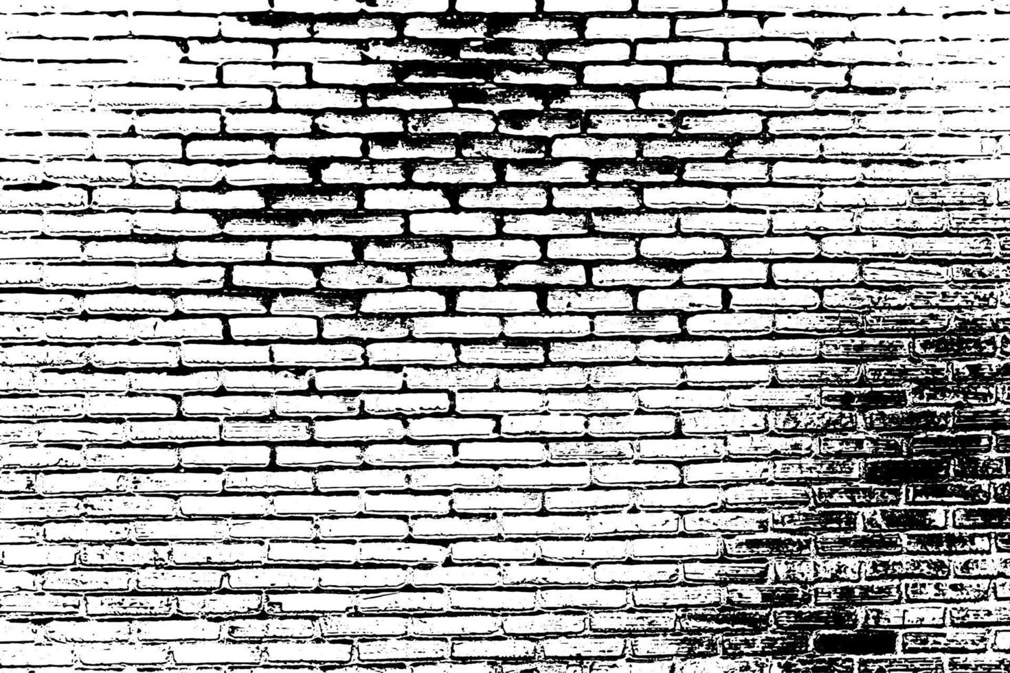 Vector distressed overlay brick wall old texture.Grunge abstract background.