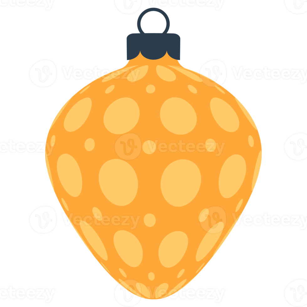 flat christmas bauble ball png