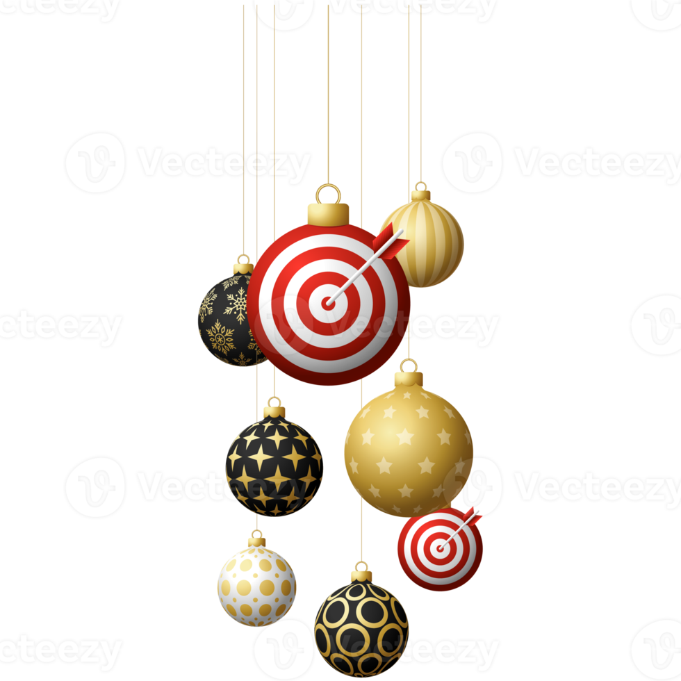 target arrow christmas bauble isolated graphic png