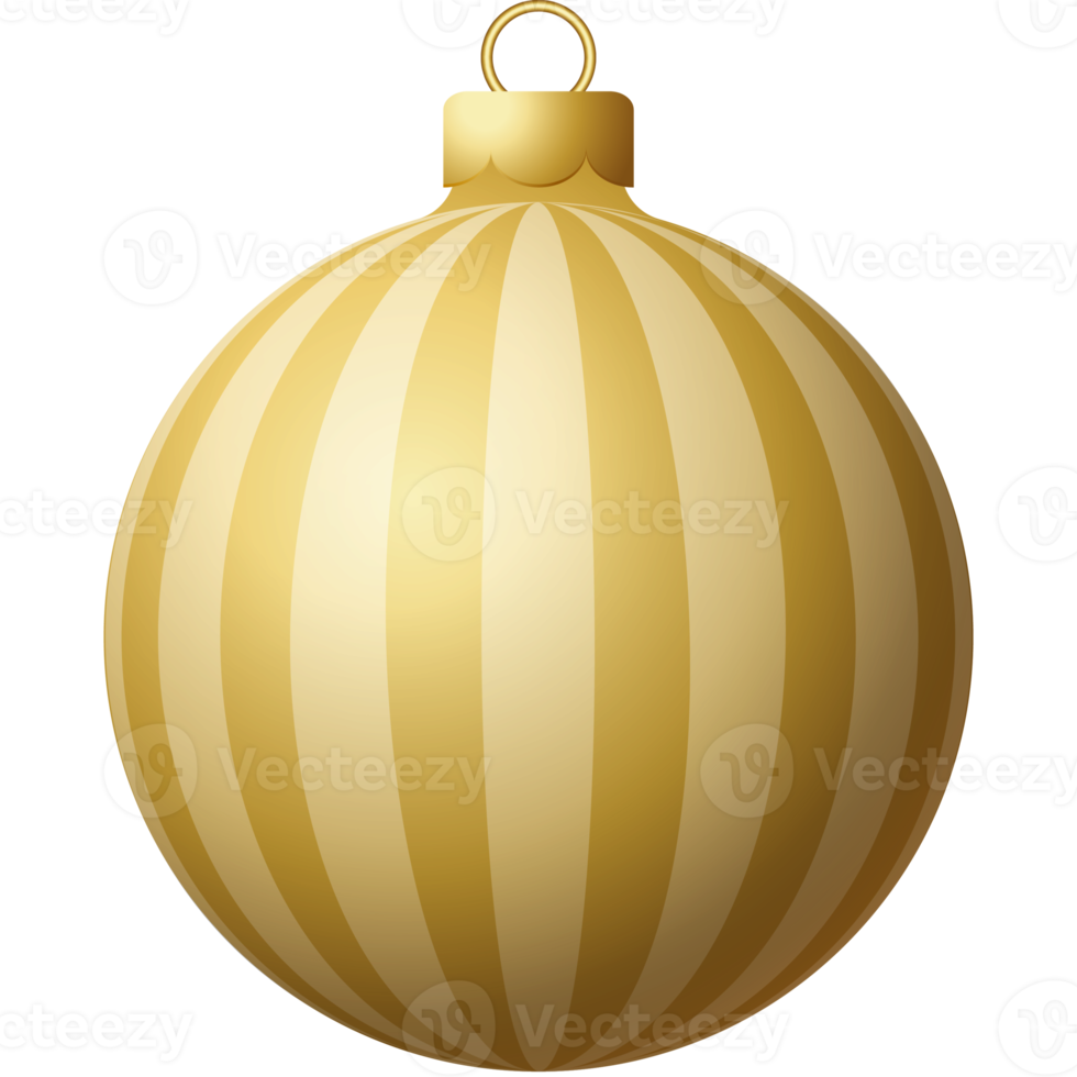 d'oro Natale palla lusso sospeso fronzolo png