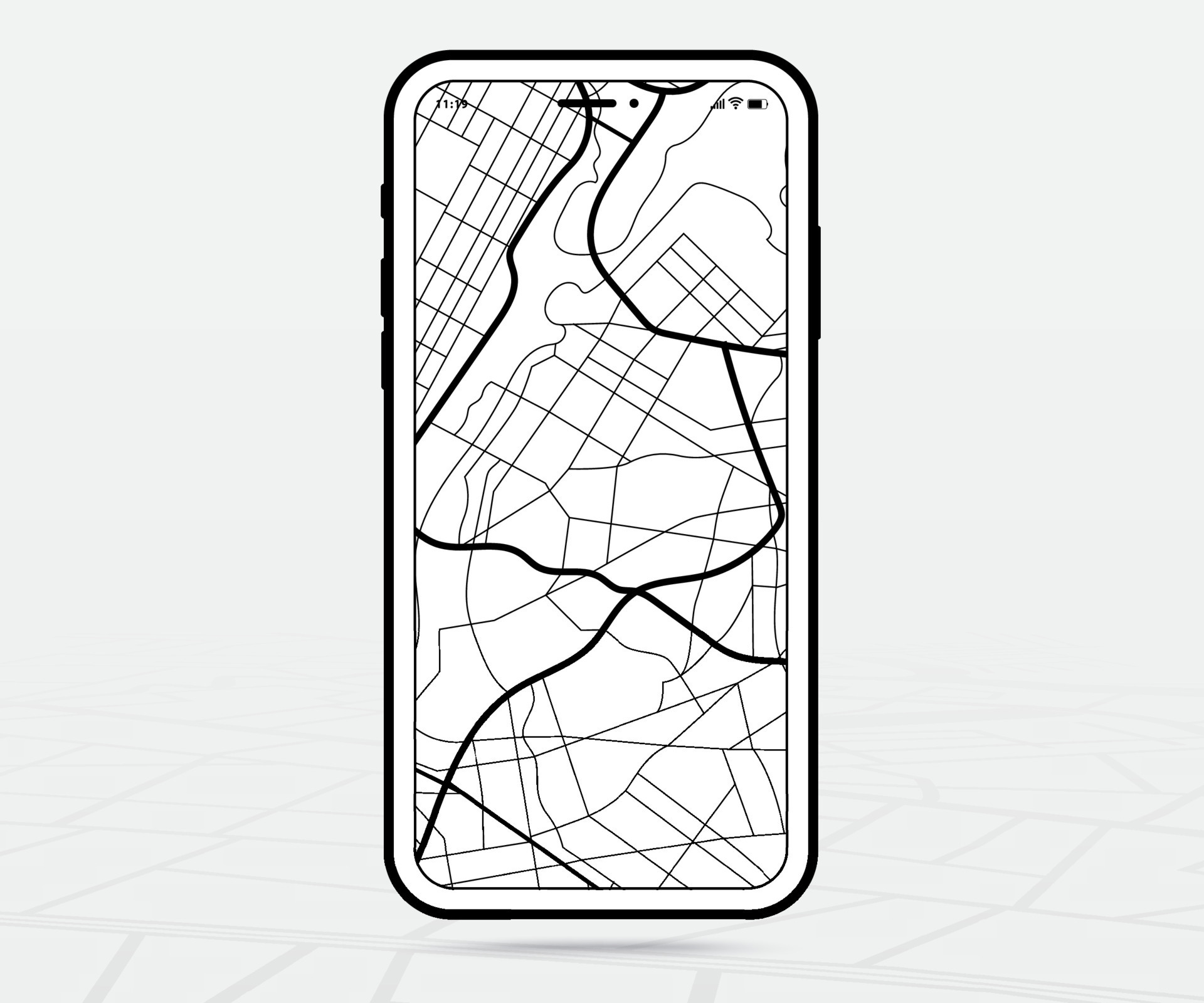 Smartphone Taxi App And Route Map Drawing Jigsaw Puzzle by Frank Ramspott -  Pixels