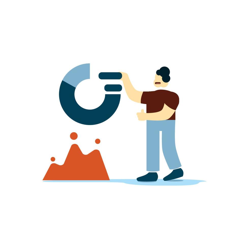 interface diagram UI and UX designers create functional web interface designs for websites and mobile apps. Concept of digital wireframing process. Orange and blue flat vector illustration