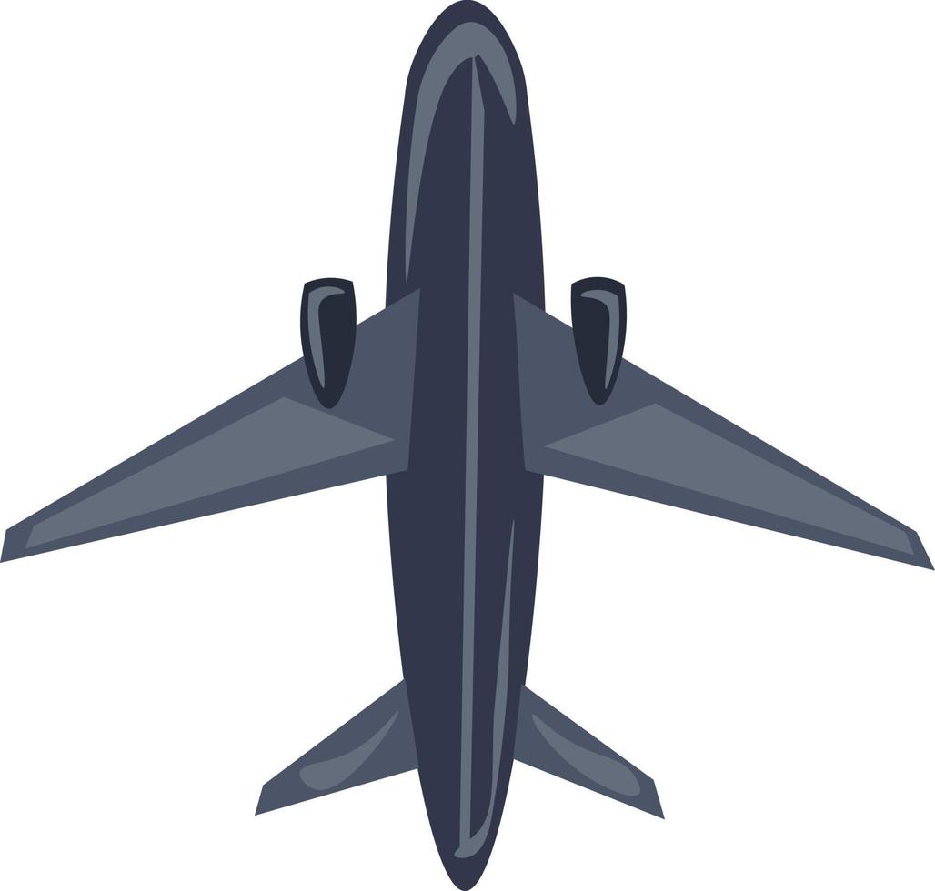Airplane, illustration, vector on white background.