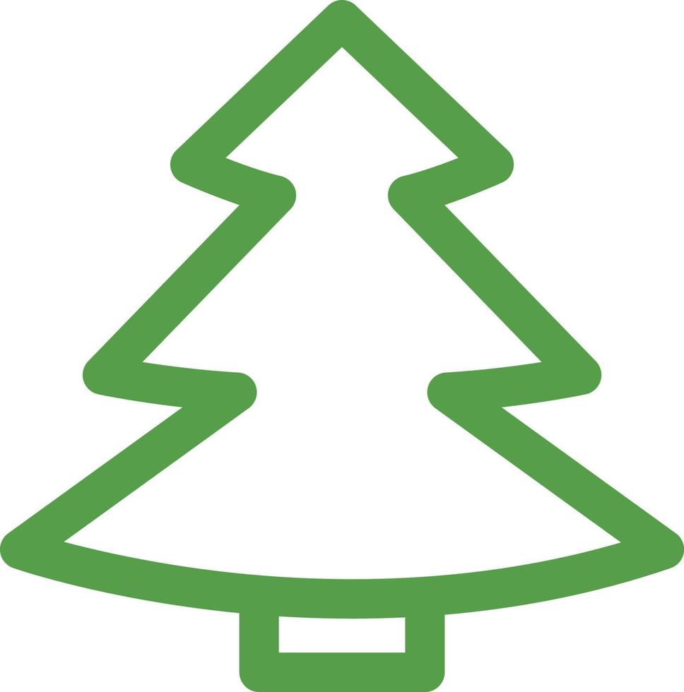 Green spruce, illustration, on a white background. vector