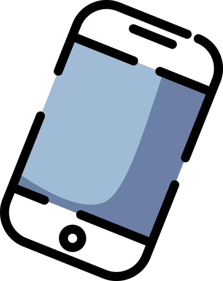 E wallet mobile phone, illustration, vector on a white background.