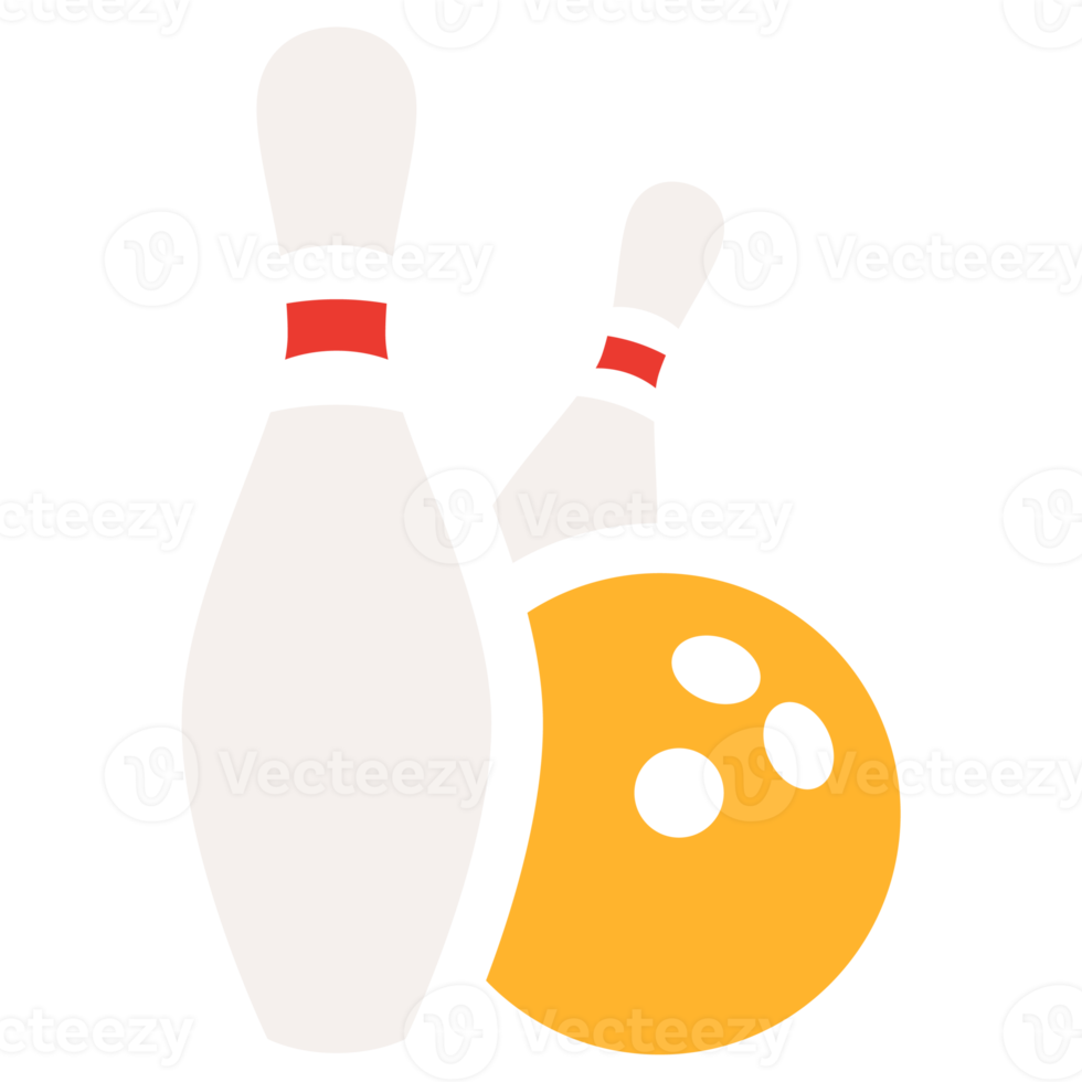 Bowling-Pins und Ball png