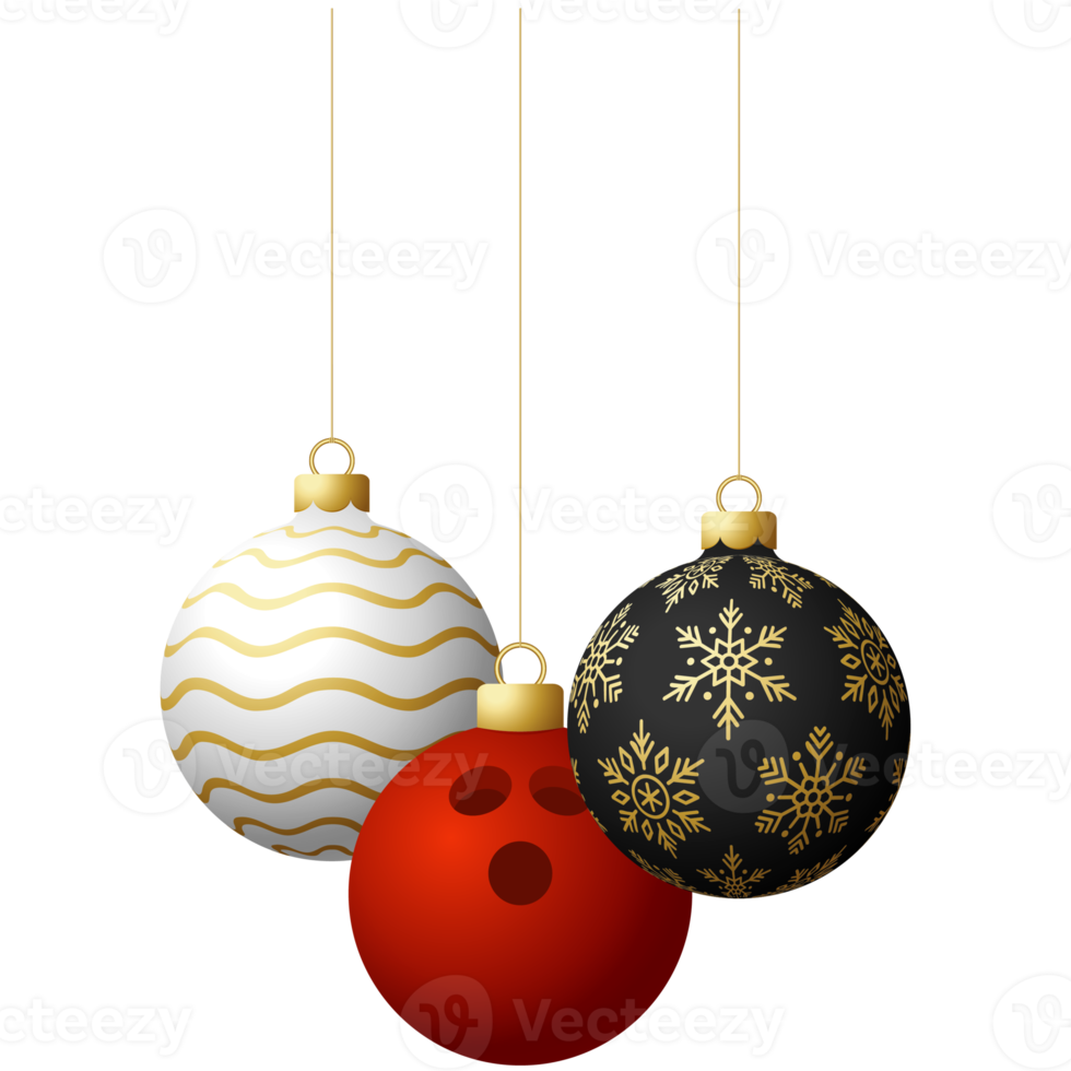 bowling sport christmas ball bauble isolated png