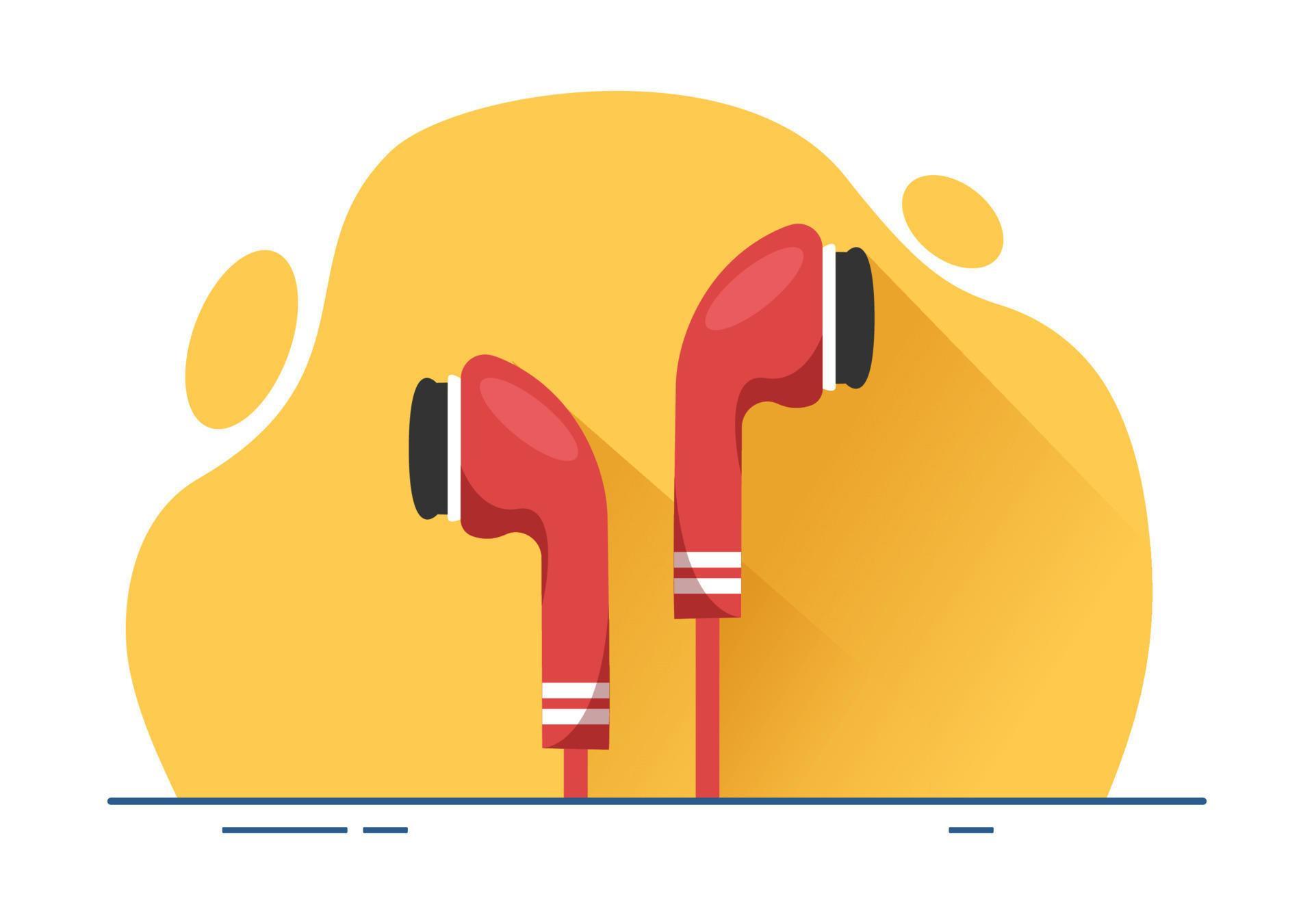 MP3 Player with Headphones, Headset and Phone of Music Listening