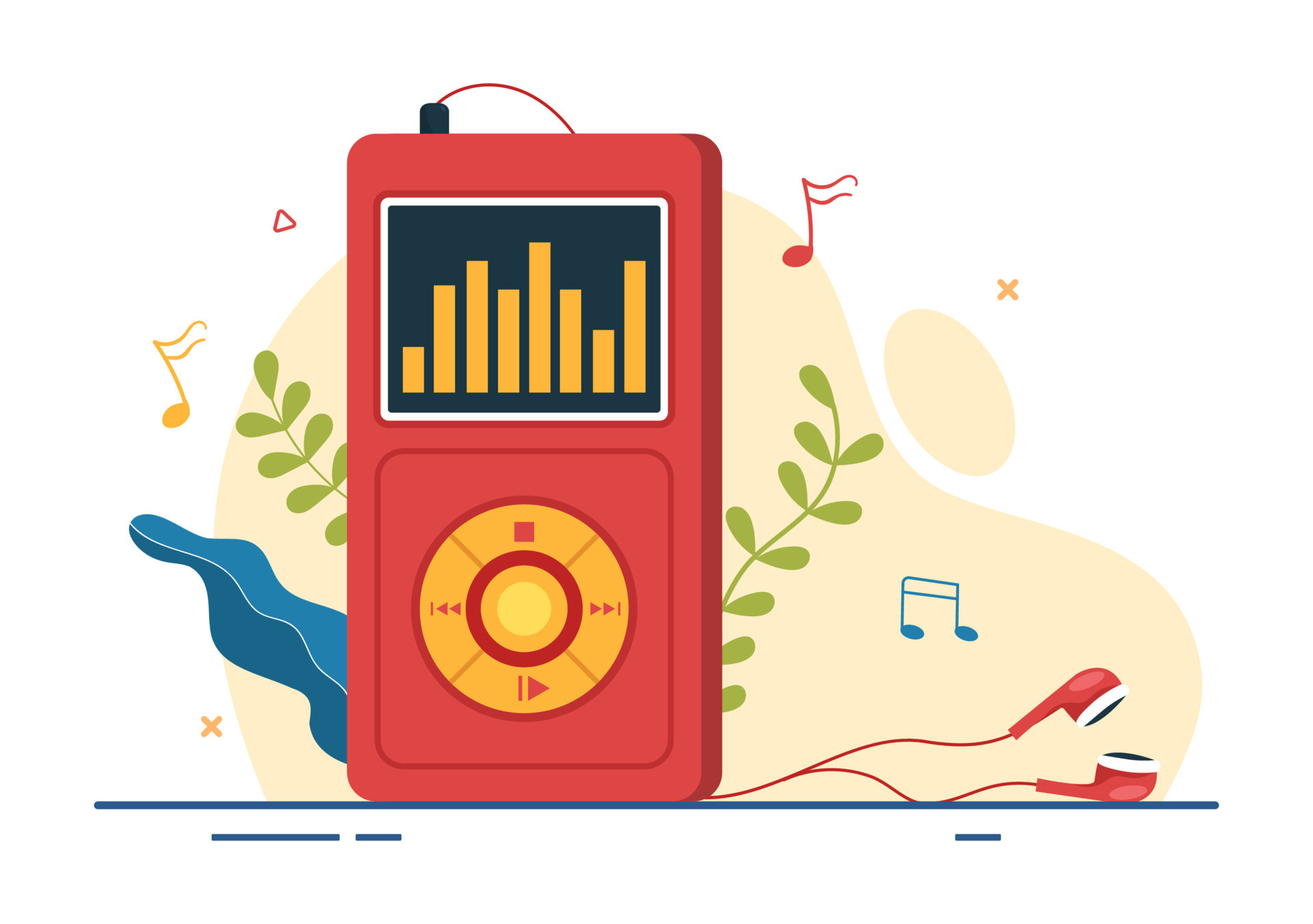 Reproductor De Mp3 Con Auriculares Auriculares Y Tel fono De reproductor-de-mp3-con-auriculares-auriculares-y-tel-fono-de