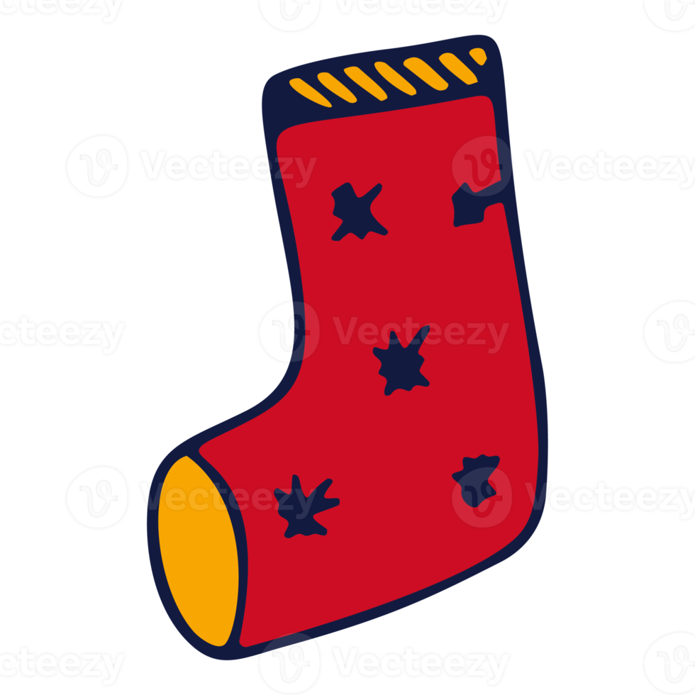 christmas sock illustration icon png