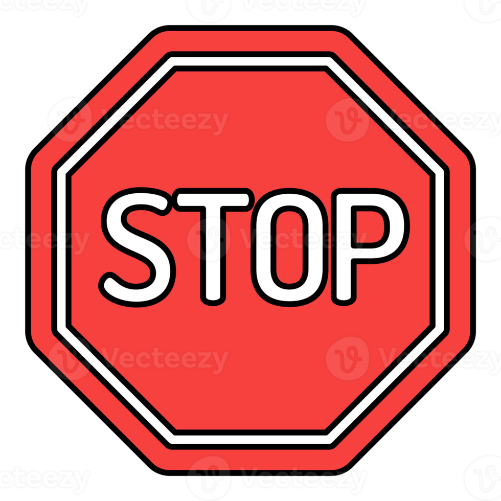 stop road sign png