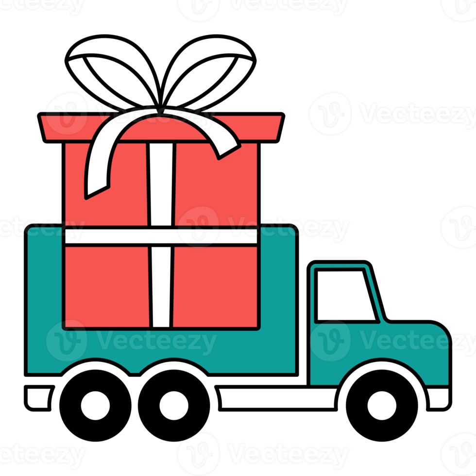 christmas gift box delivery png