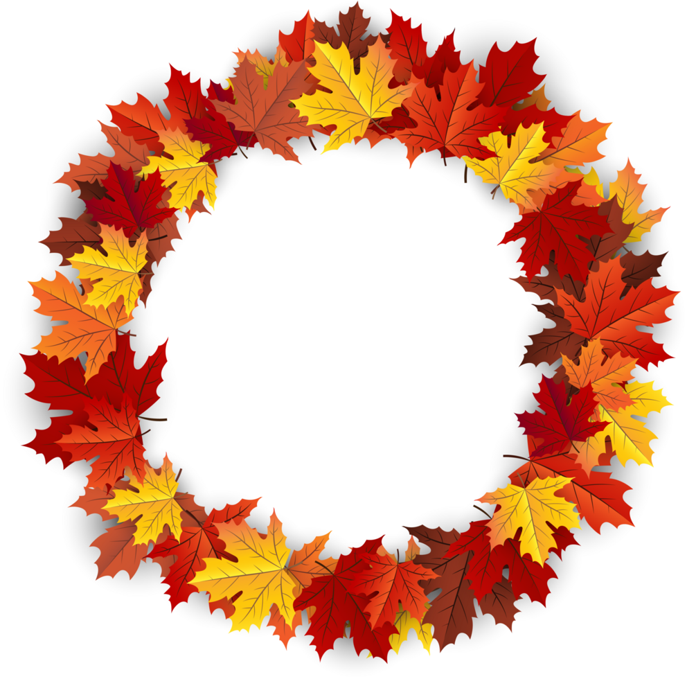 Autumn Leaves Element Cropout png