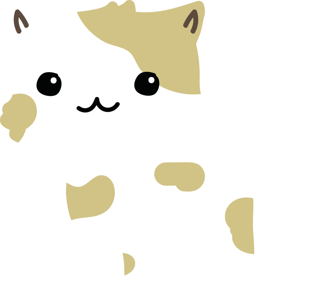 Cute cartoon cat 13517104 PNG