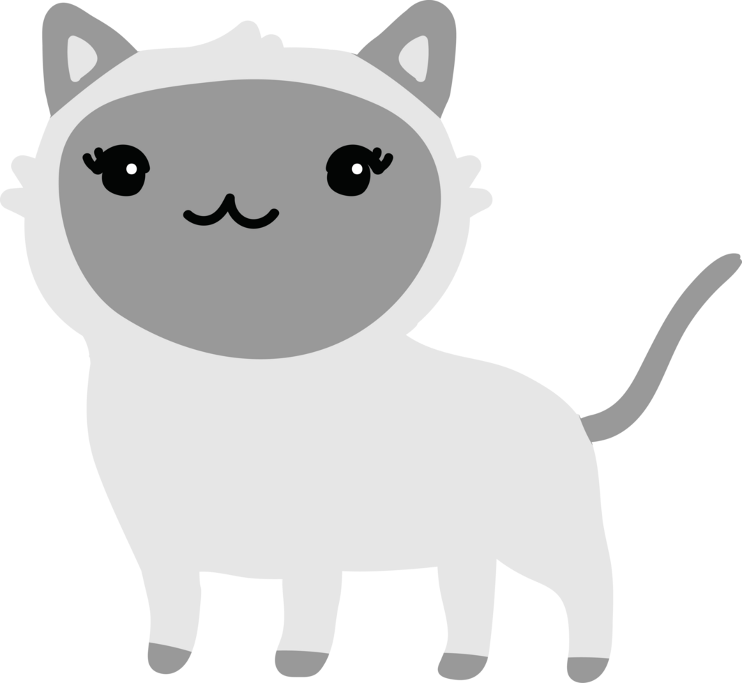 Cute cartoon cat png