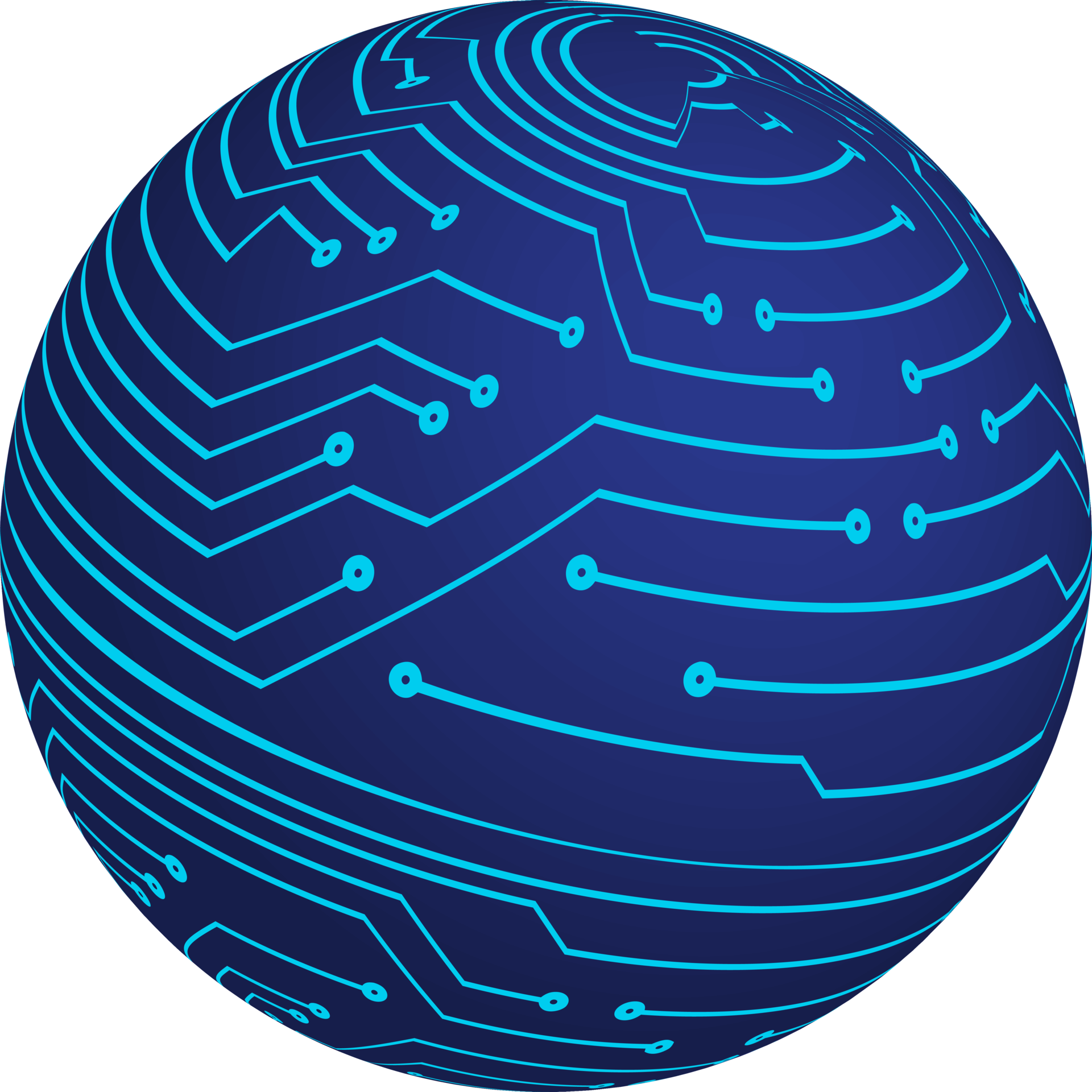 Technology globe cropout 13517124 PNG