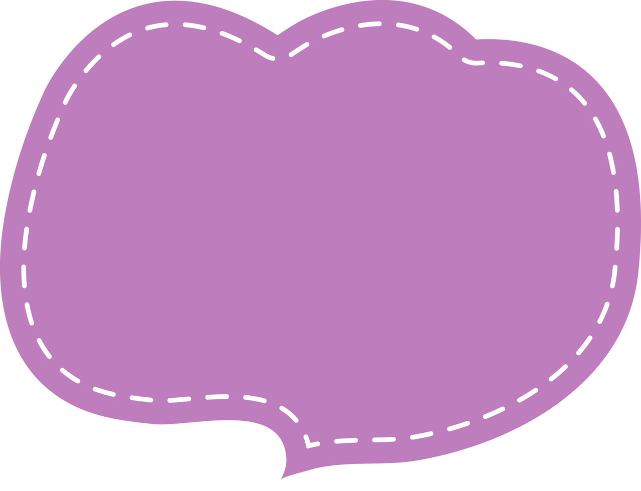 Speech Bubble Tag Cropout png