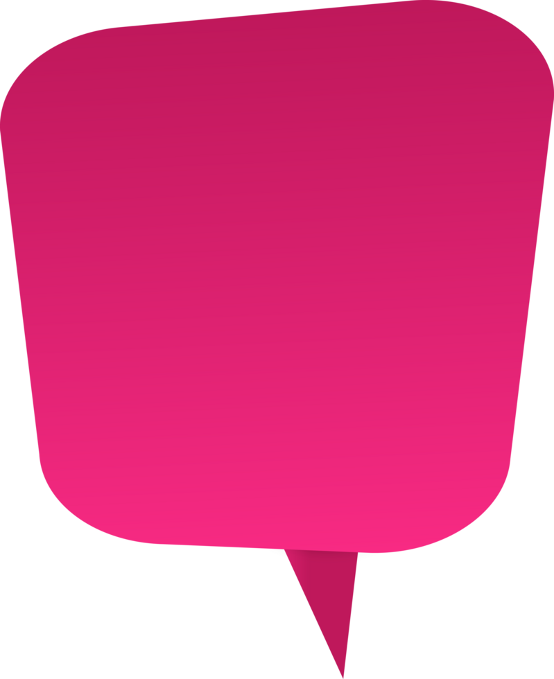 Speech Bubble Tag Cropout png