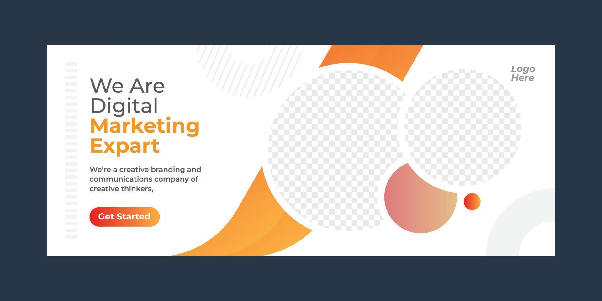 Business concept banner template vector
