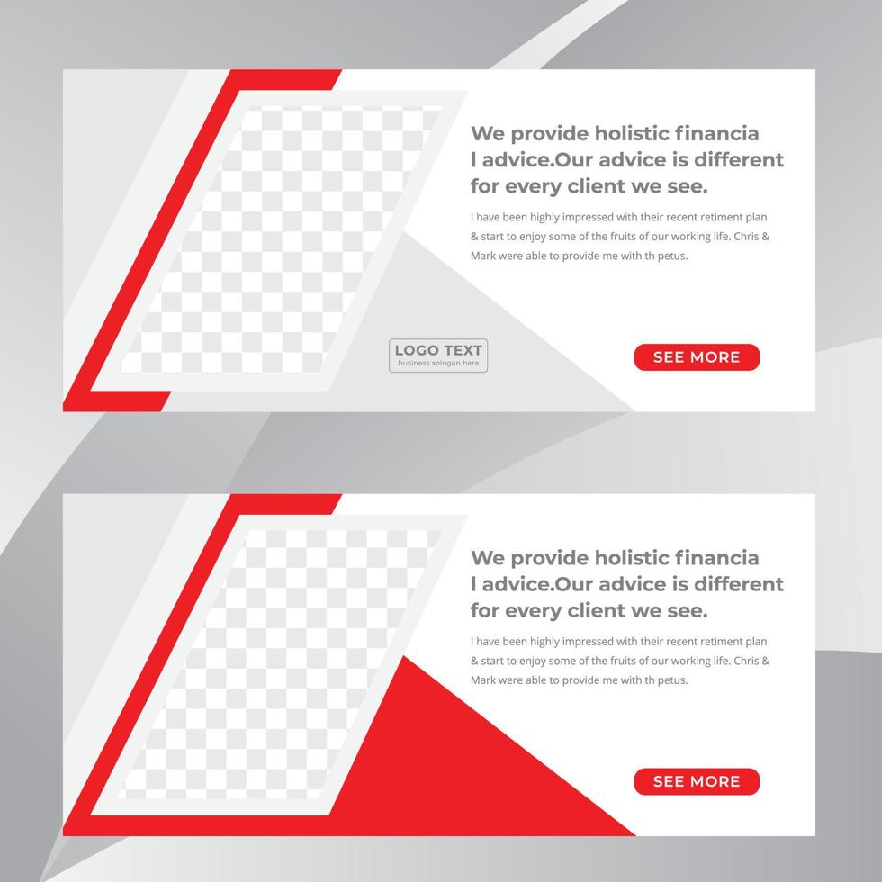 Business concept banner template vector