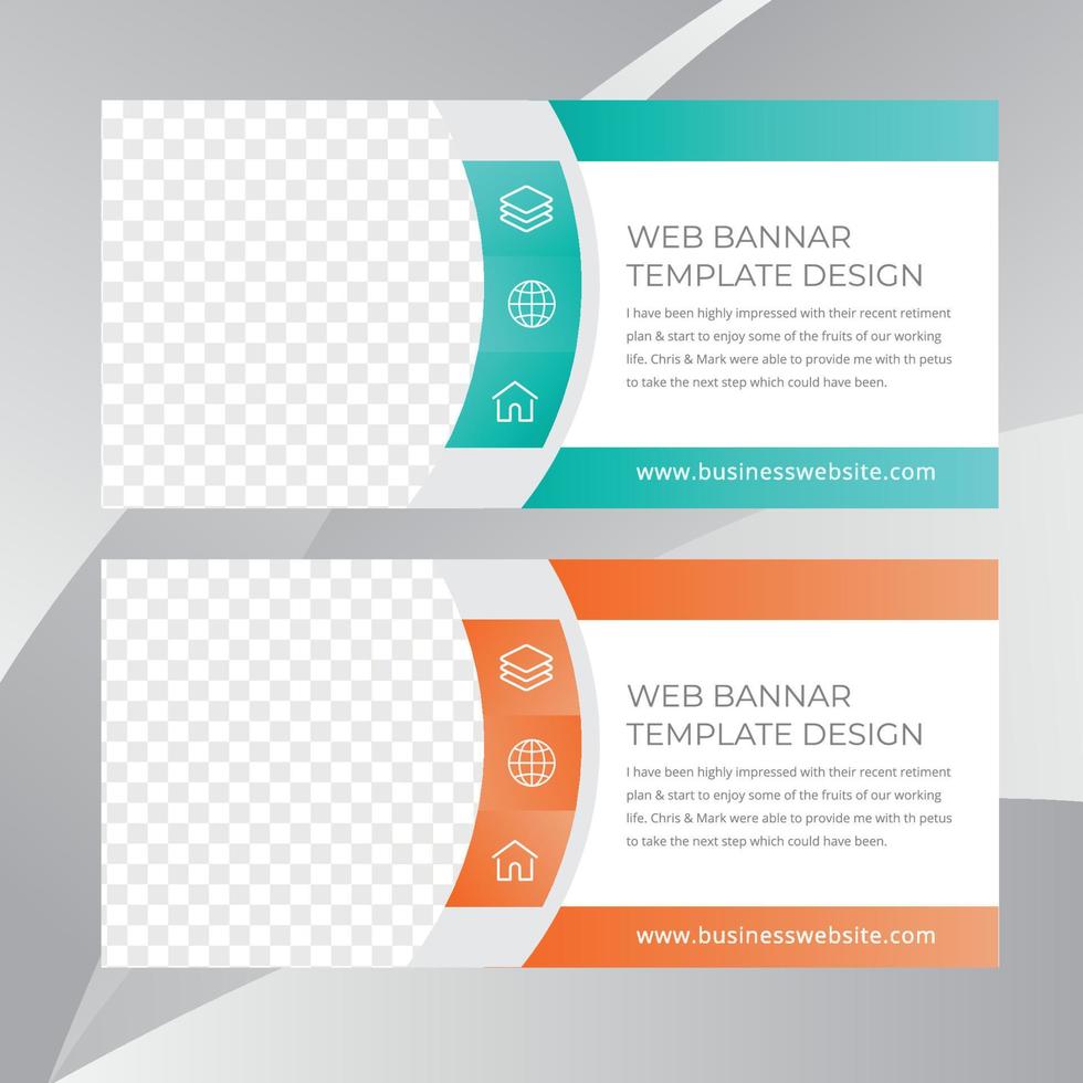 Business concept banner template vector