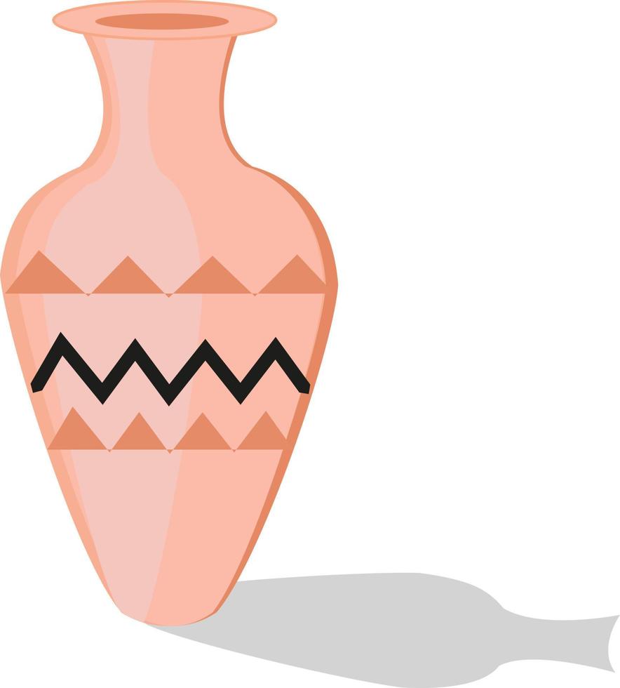 Pink clay, illustration, vector on white background.