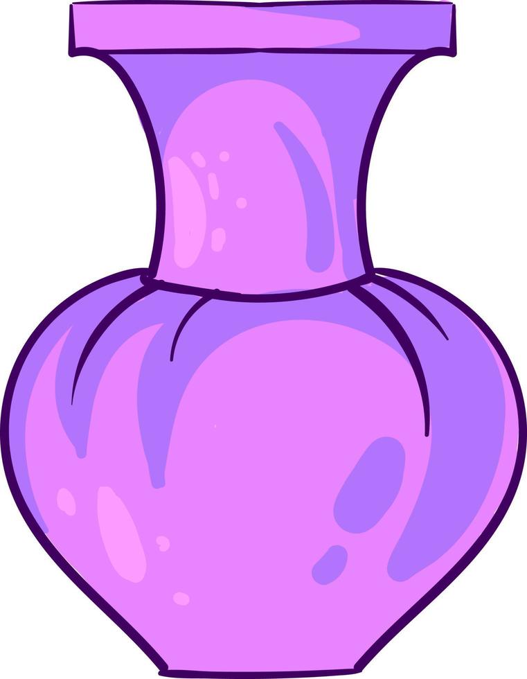 Fat vase, illustration, vector on white background