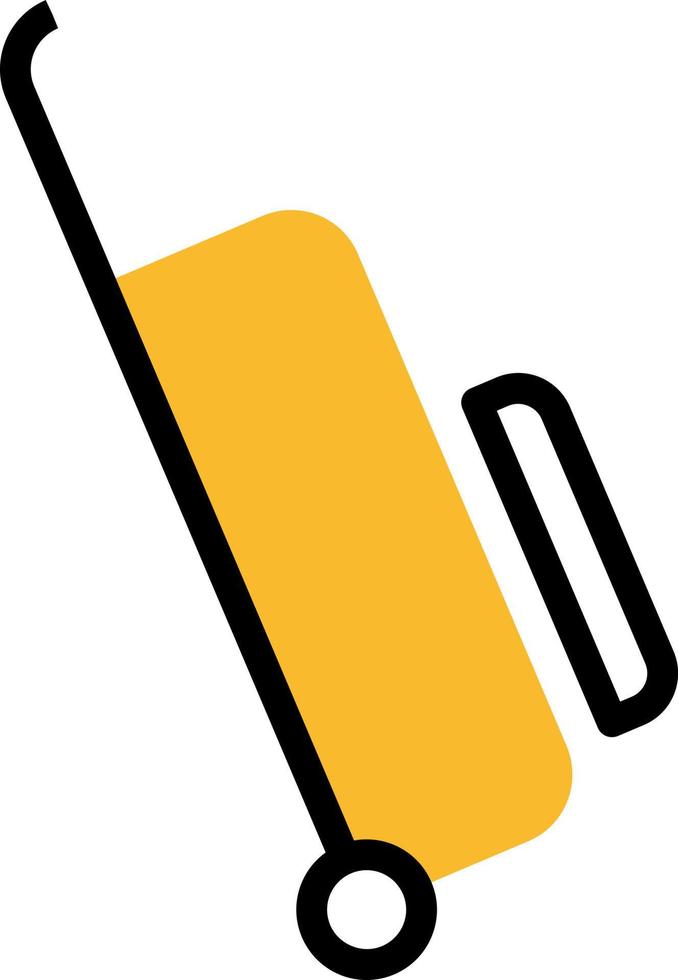 Flight luggage, illustration, vector on a white background.