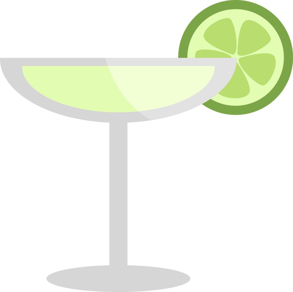 Daiquiri coctail, illustration, on a white background. vector