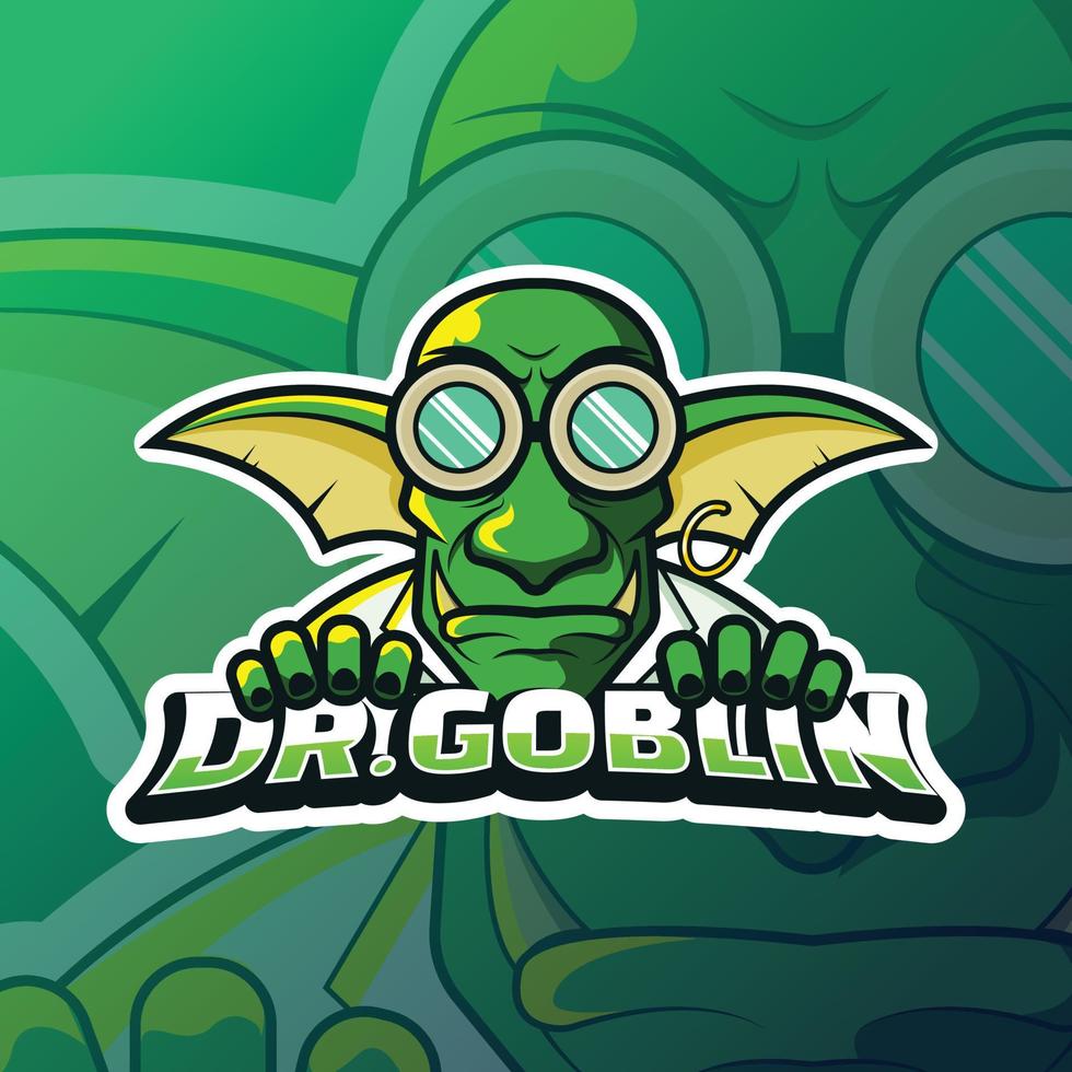 esport green goblin logo vector 13517886 Vector Art at Vecteezy