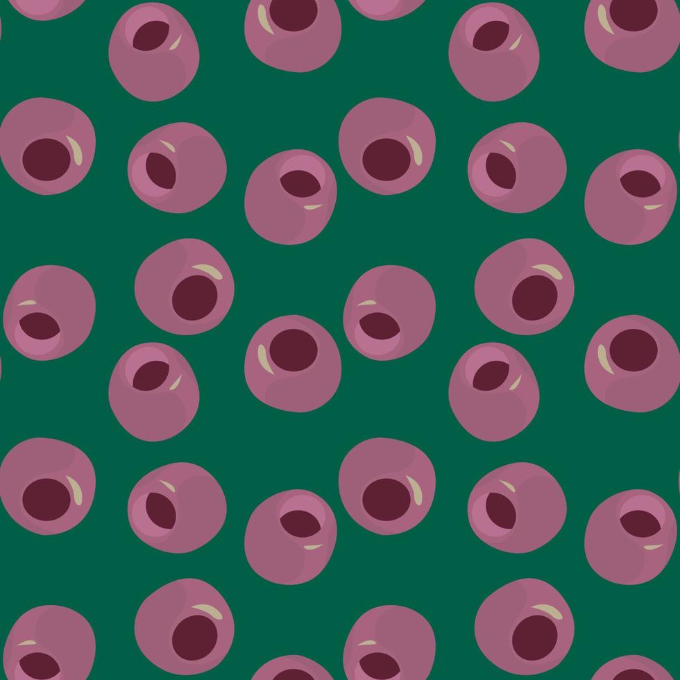 Olives pattern, illustration, vector on white background