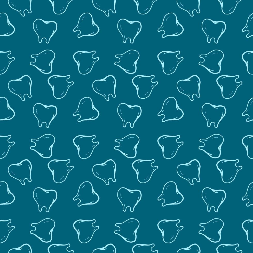 Tooth pattern, illustration, vector on white background.